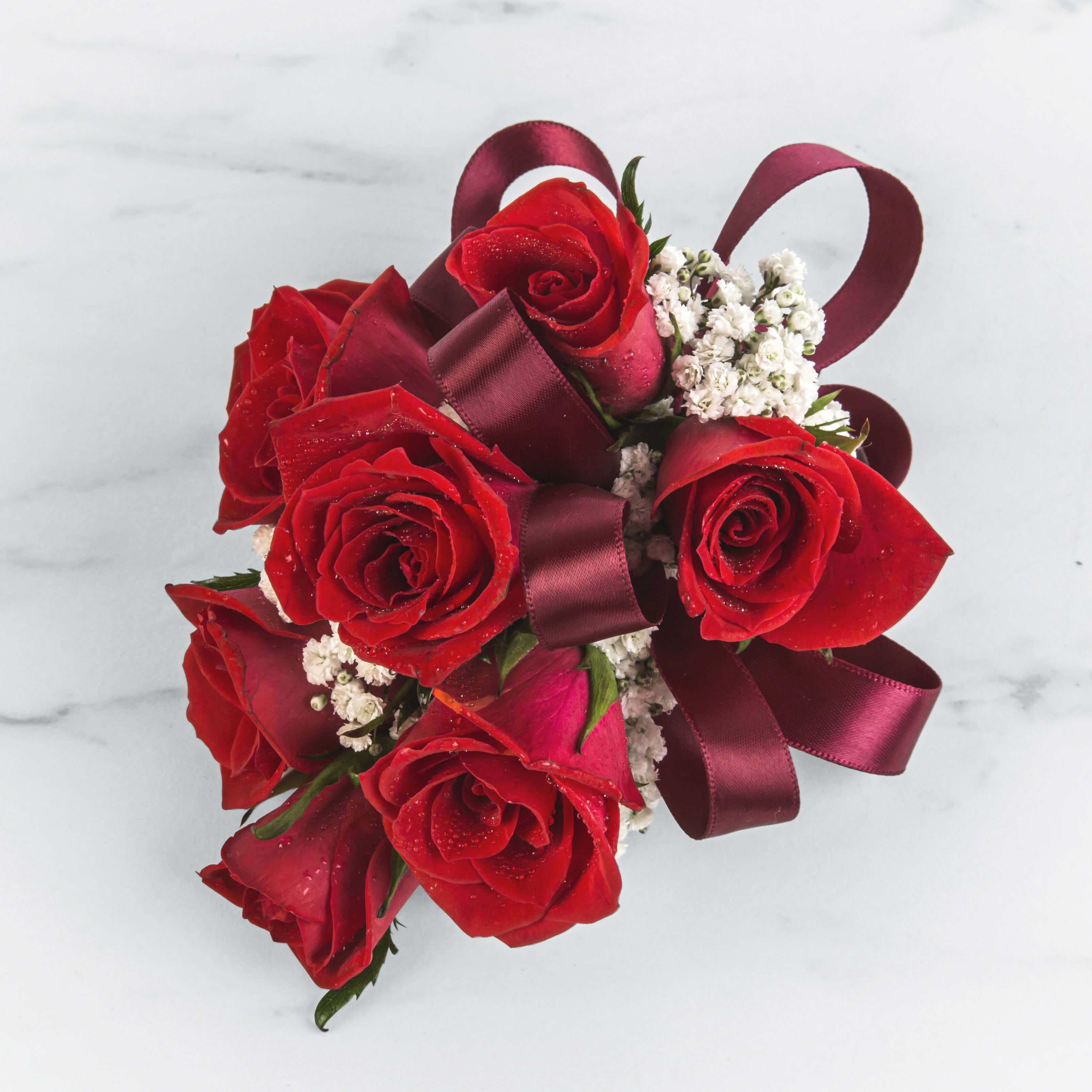 red corsage