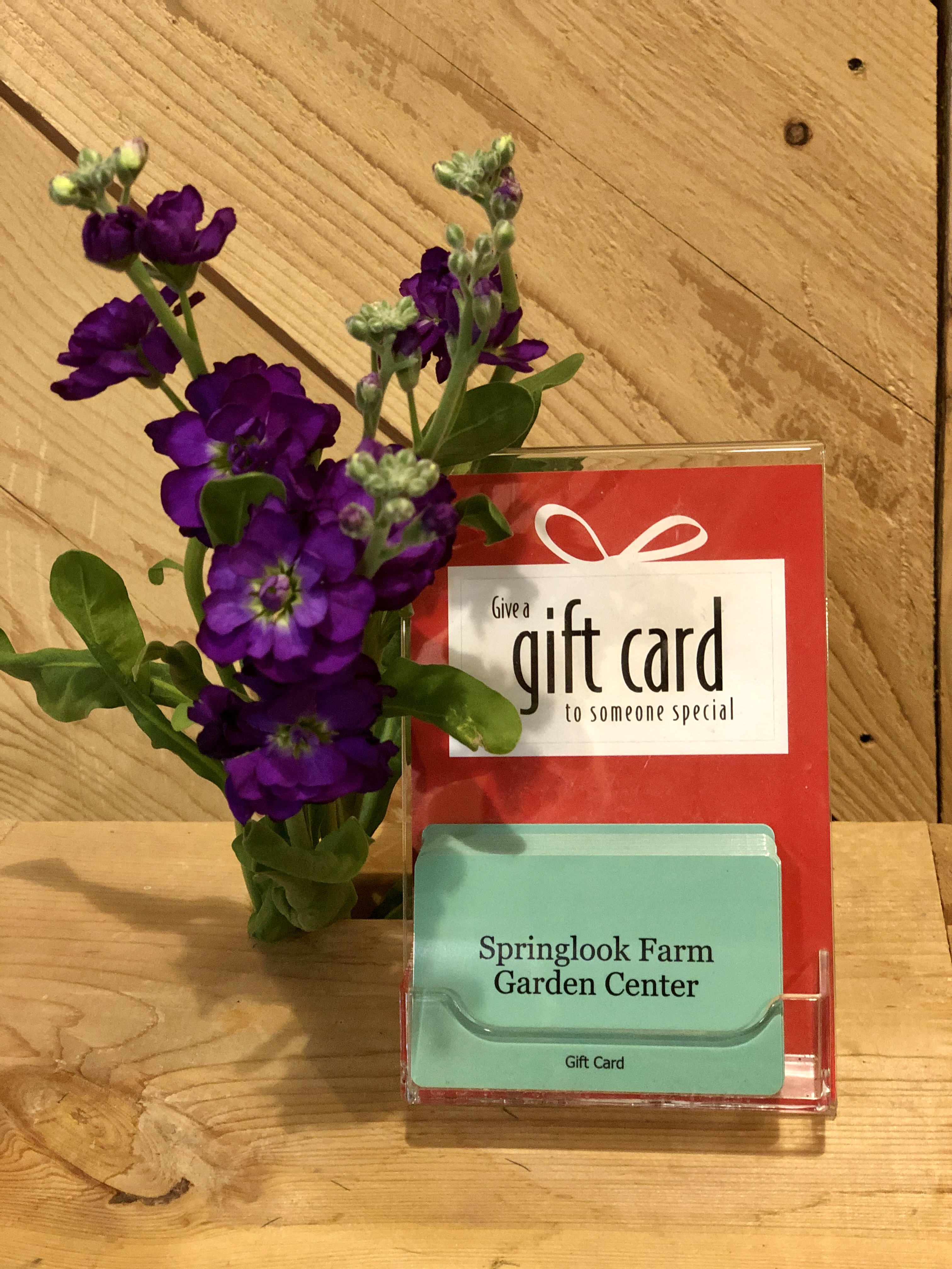 Gift Card 25 In Derry Nh Springlook Farm Garden Center Nursery Fl