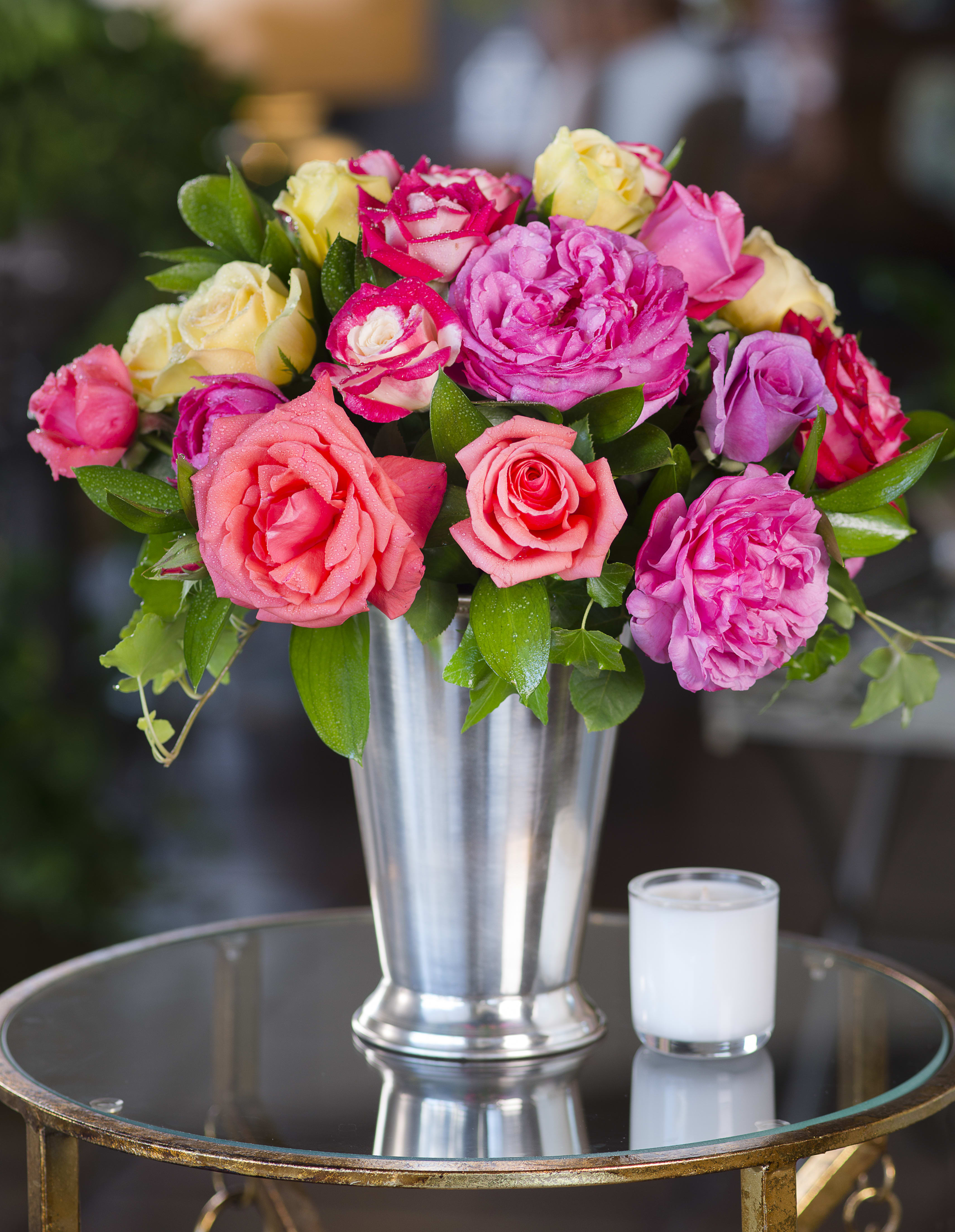 Multi Rose Silver Bouquet In Pasadena Ca Jacob Maarse Florists