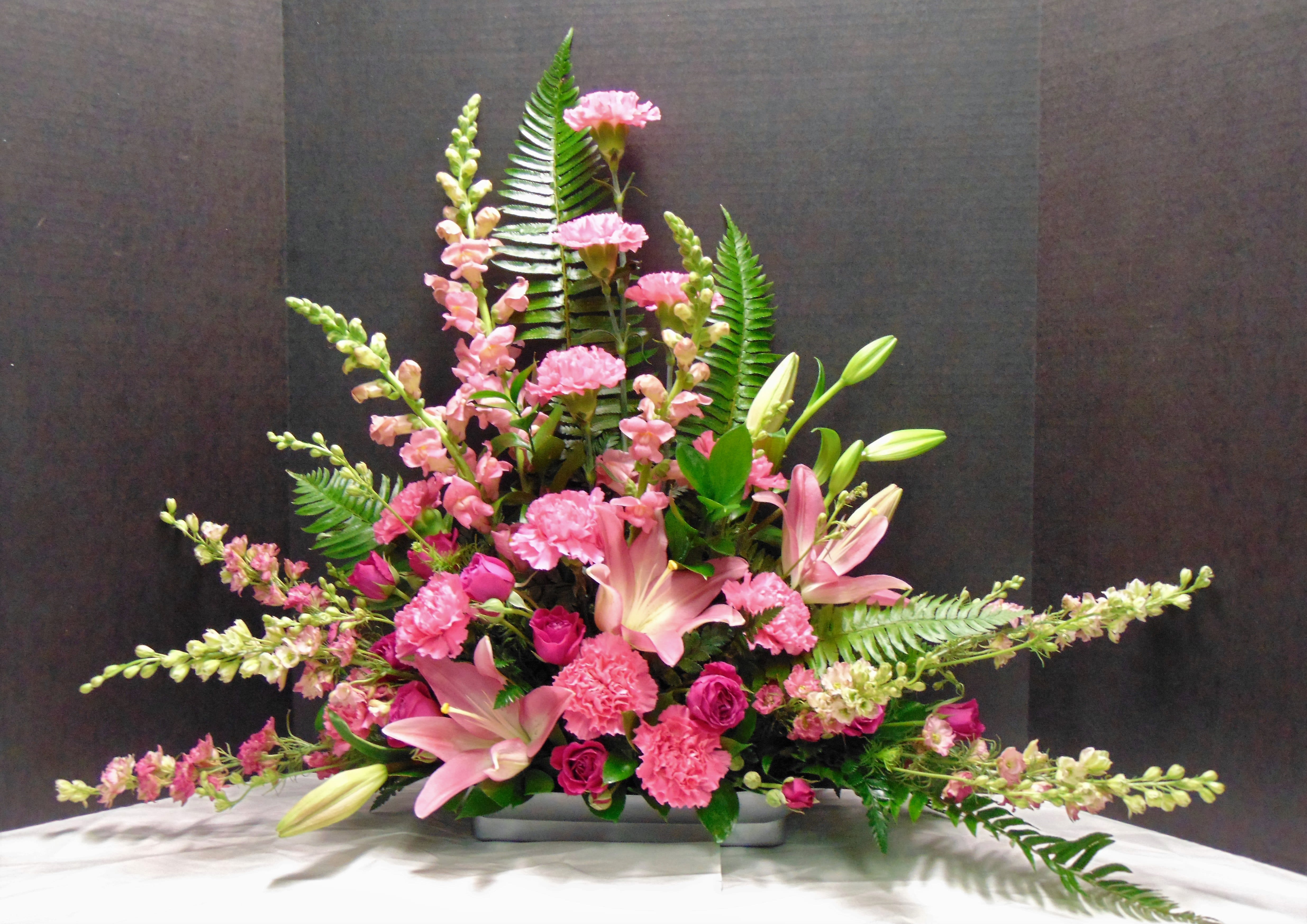 Glorious Pink Memorial Arrangement in Avon, NY Avon Floral World