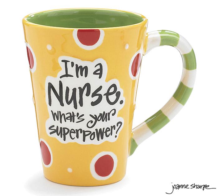 Nurse Superpower Ceramic Mug By Floral Creations Florist