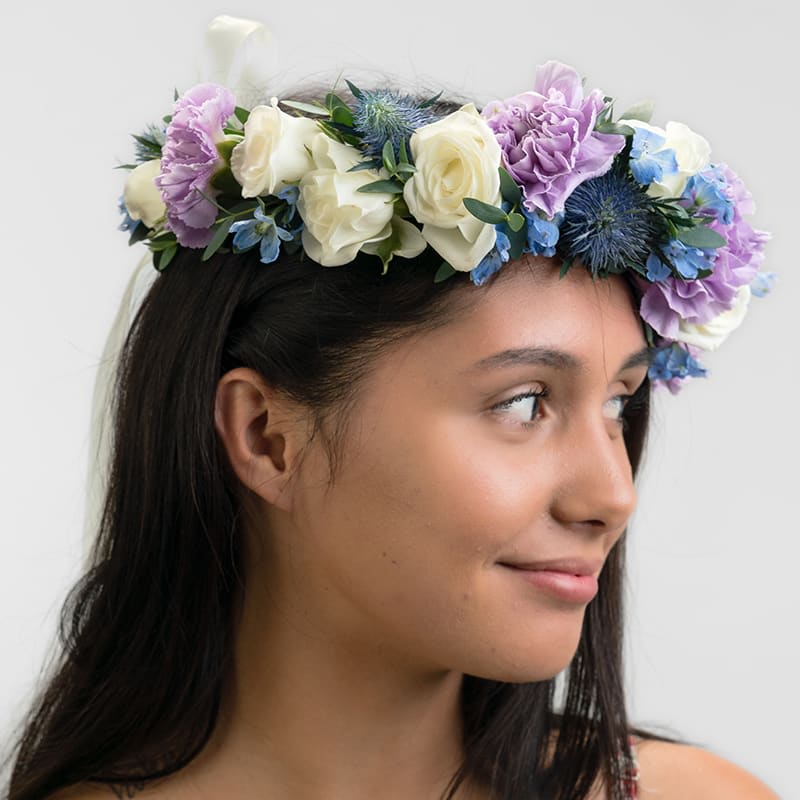 flower halo crown