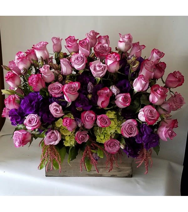 Vintage Lavender Roses By Louis Gardens Florist