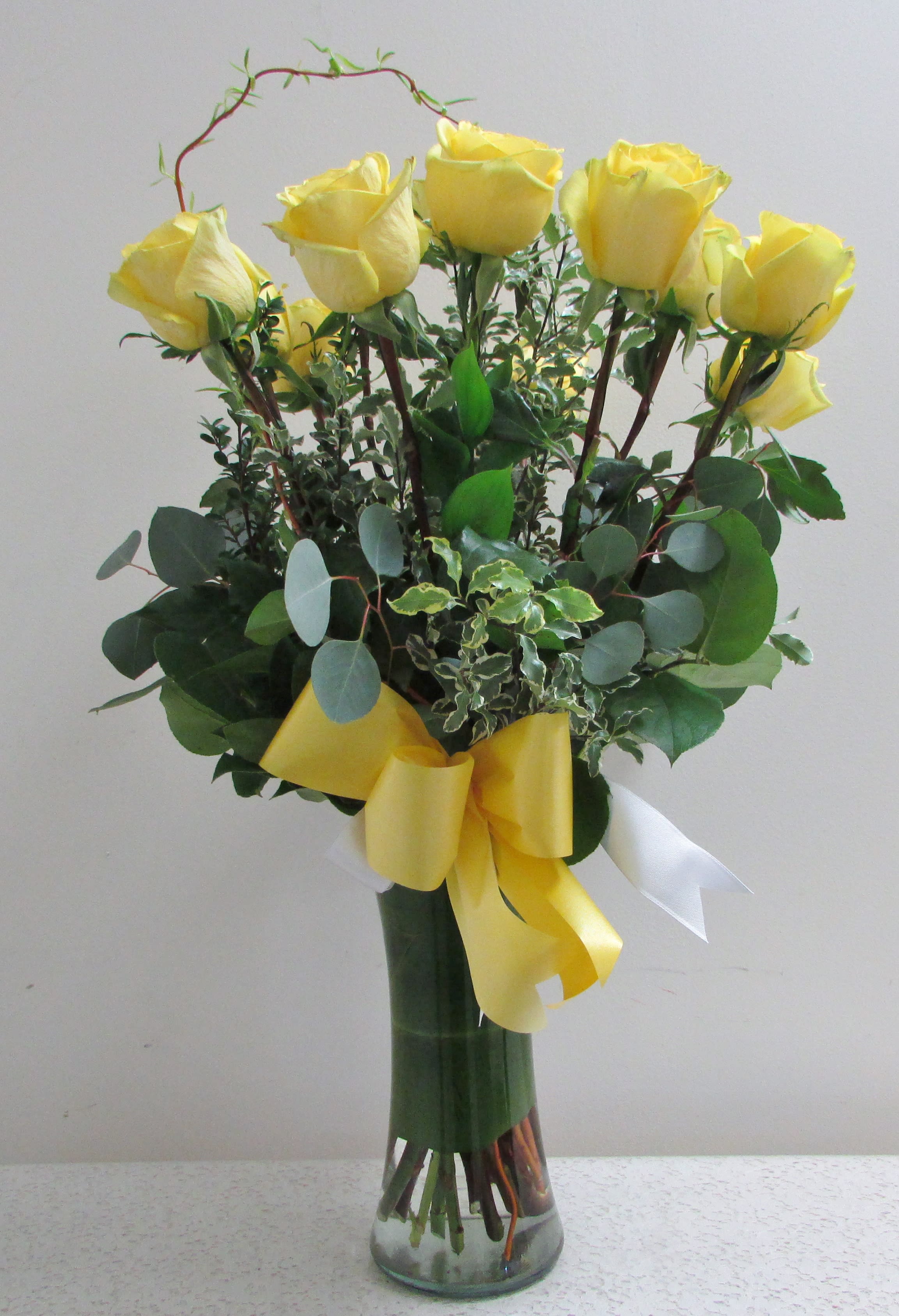 One Dozen Yellow Roses in Laguna Niguel, CA Crown Valley Florist