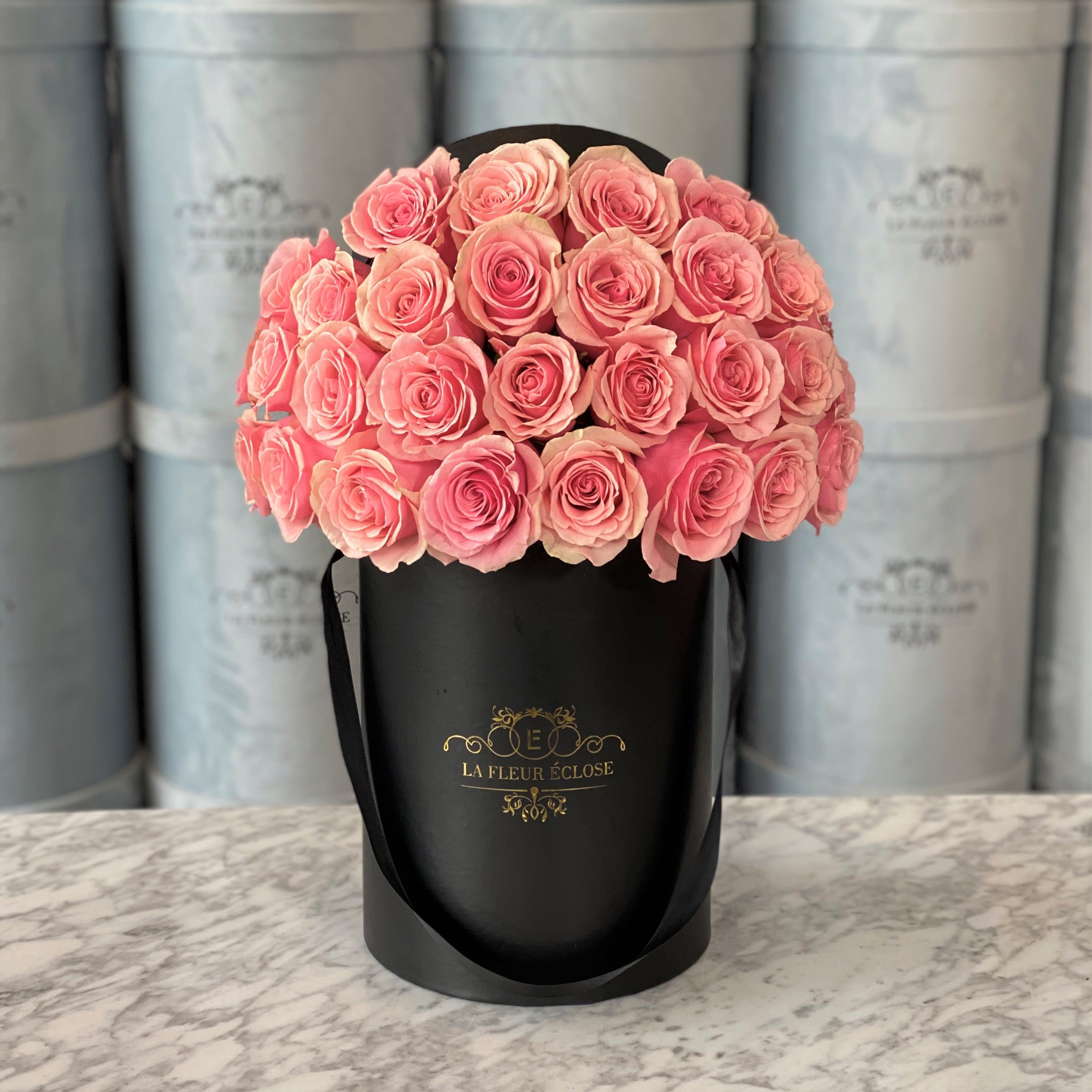 3 Dozen Geraldine Roses in Our Signature Box in Encino, CA | La Fleur