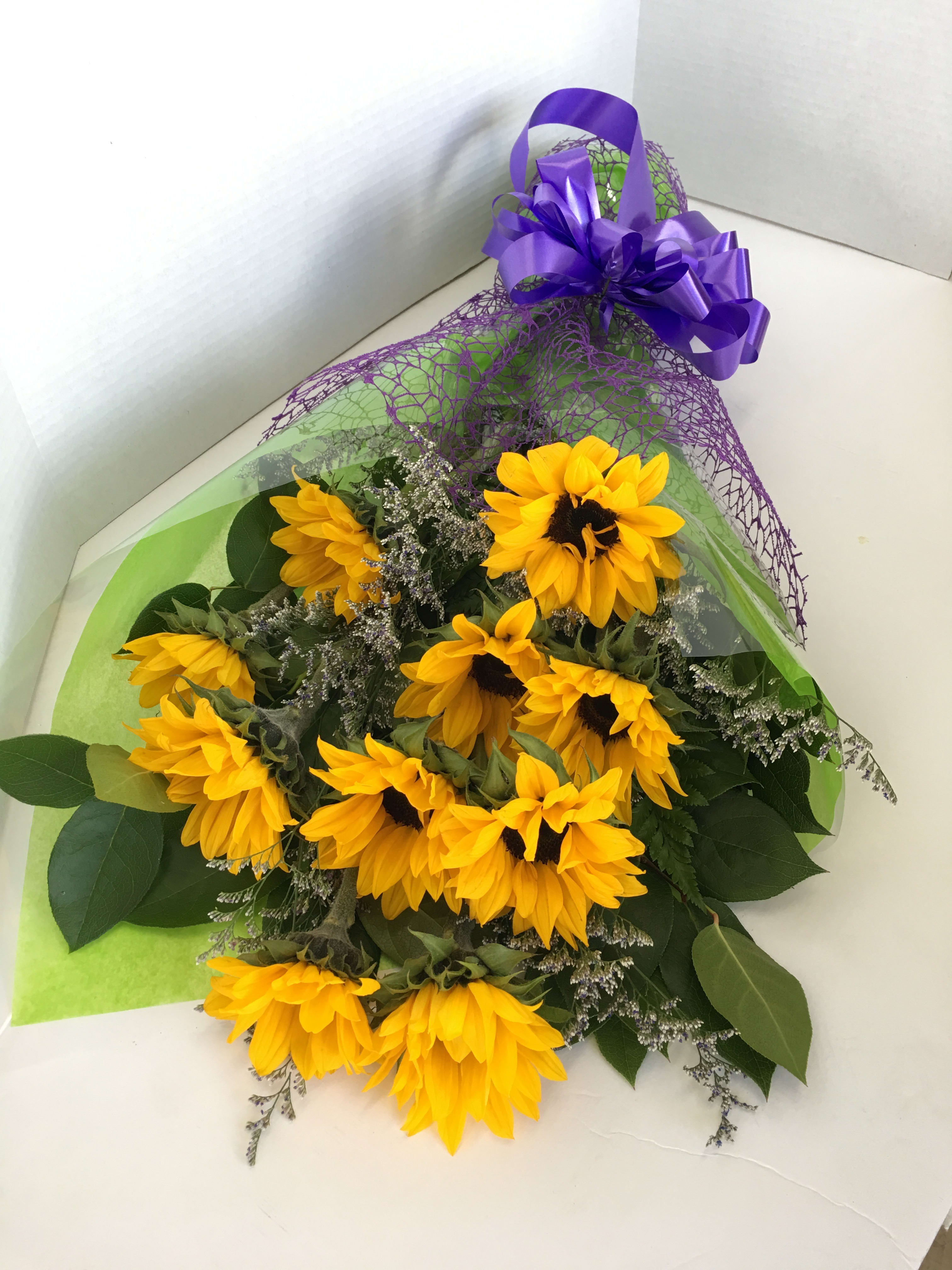 Sunflower Wrapping Bouquet in San Jose, CA La Floriya