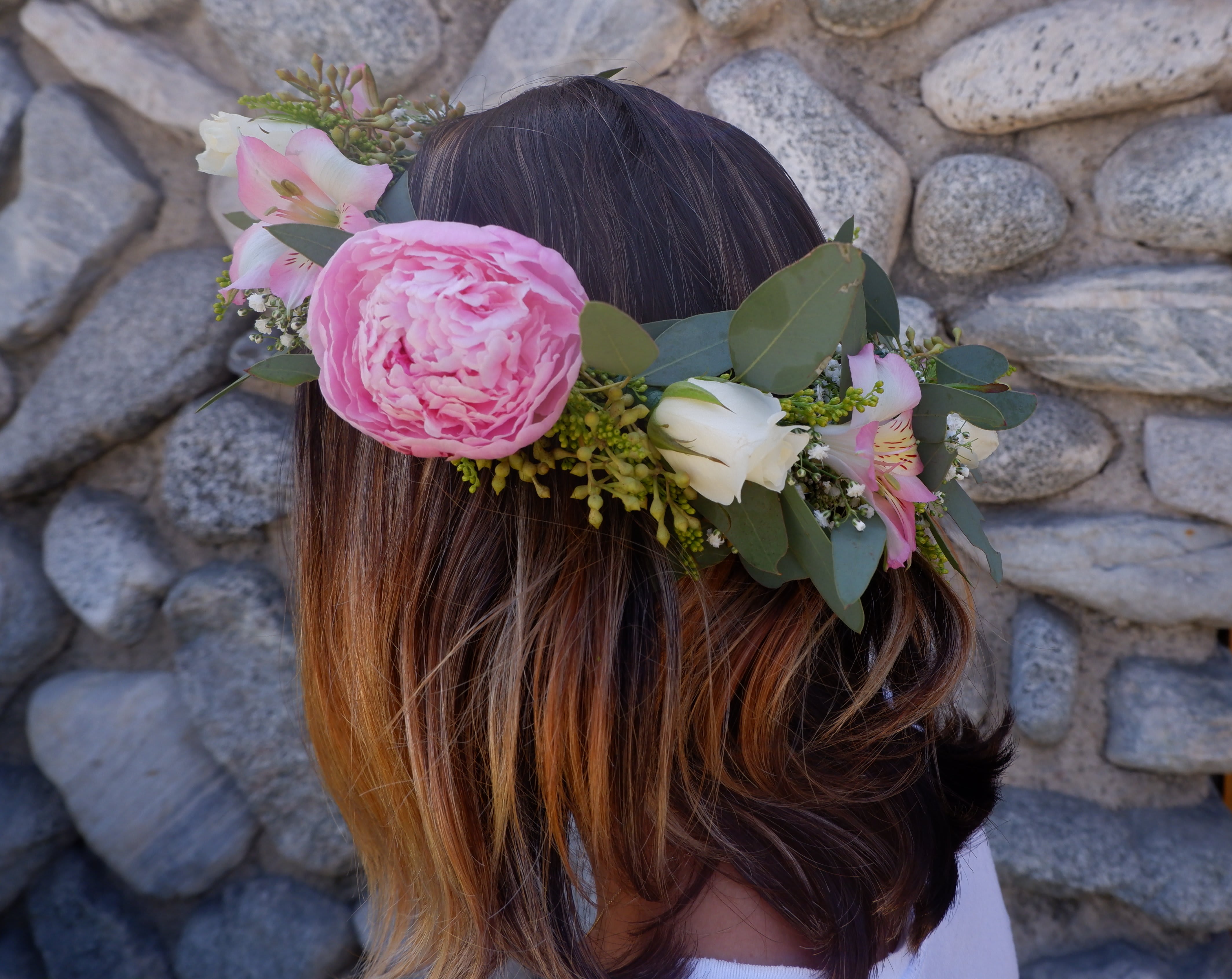 Rose And Peony Flower Crown Sf174 In Claremont Ca