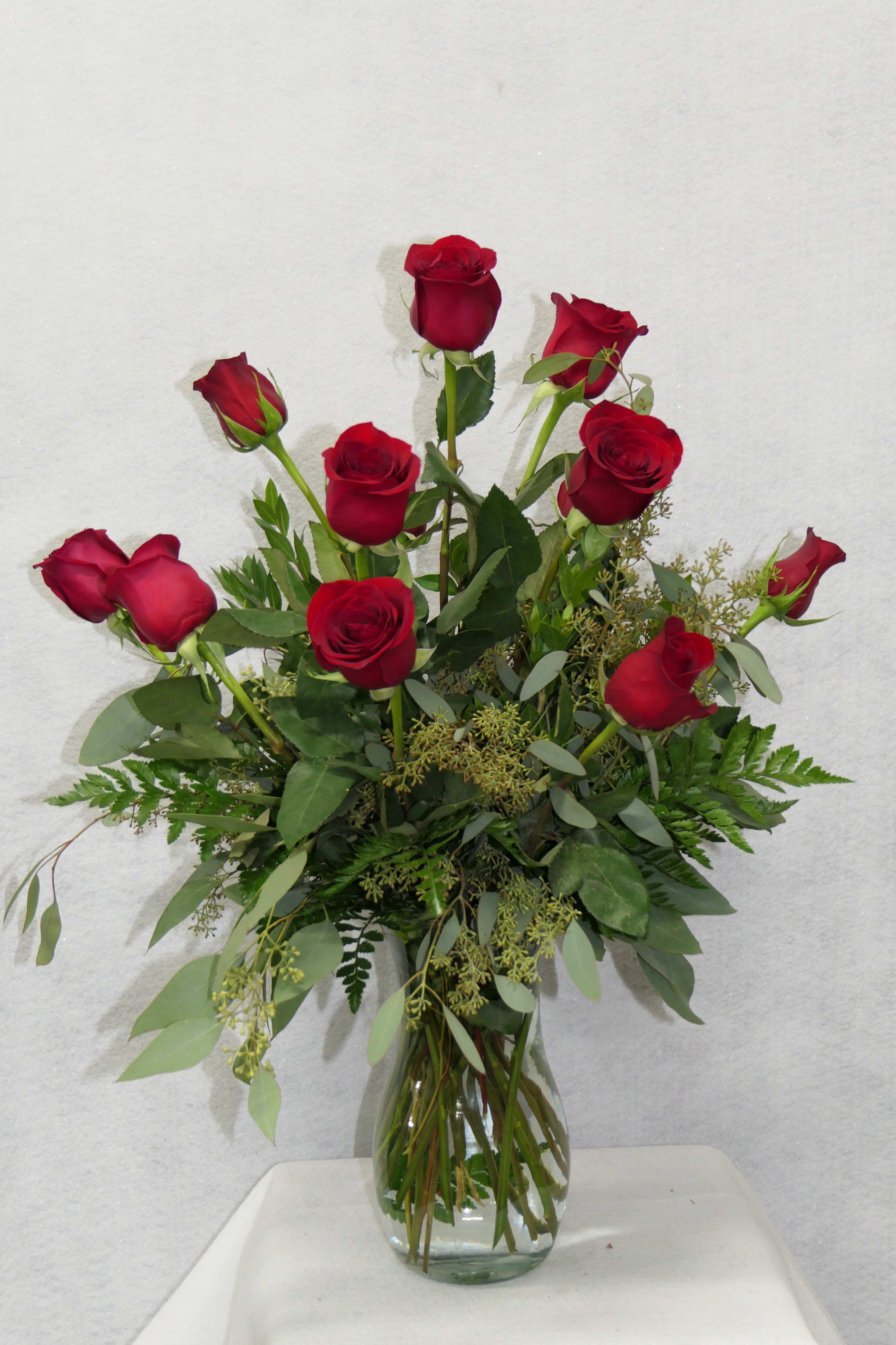One Dozen Red Rose Bouquet in Fresno, CA D & L Roses