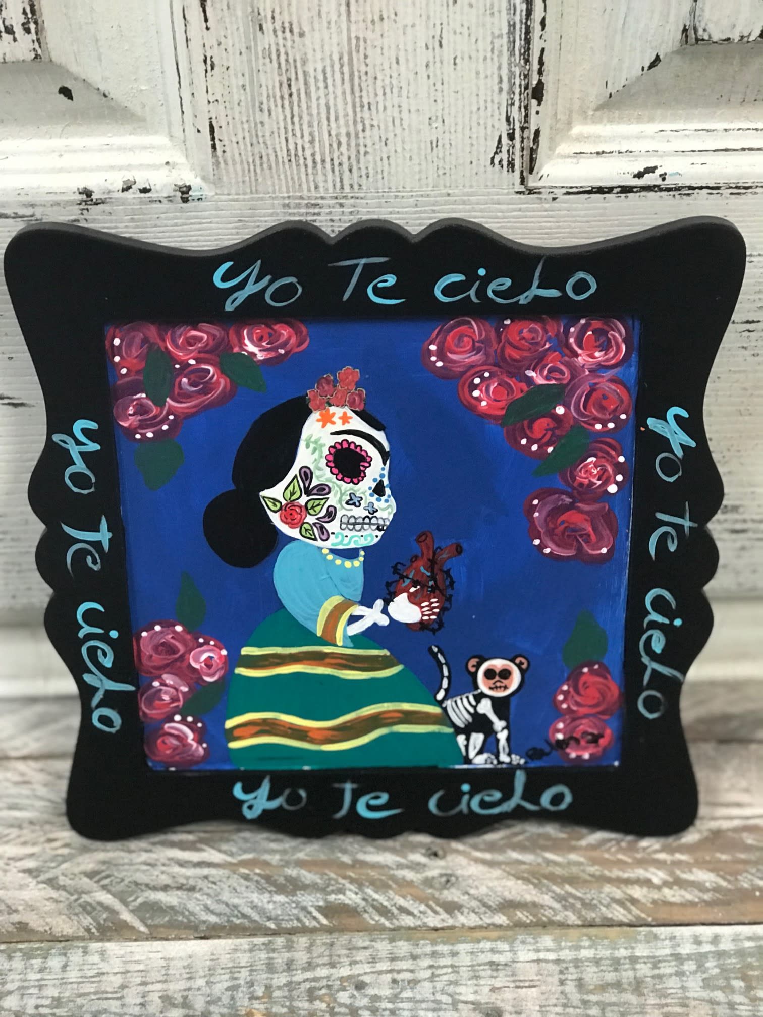 Frida Kahlo Day Of The Death Heart Painting By Belen In Phoenix