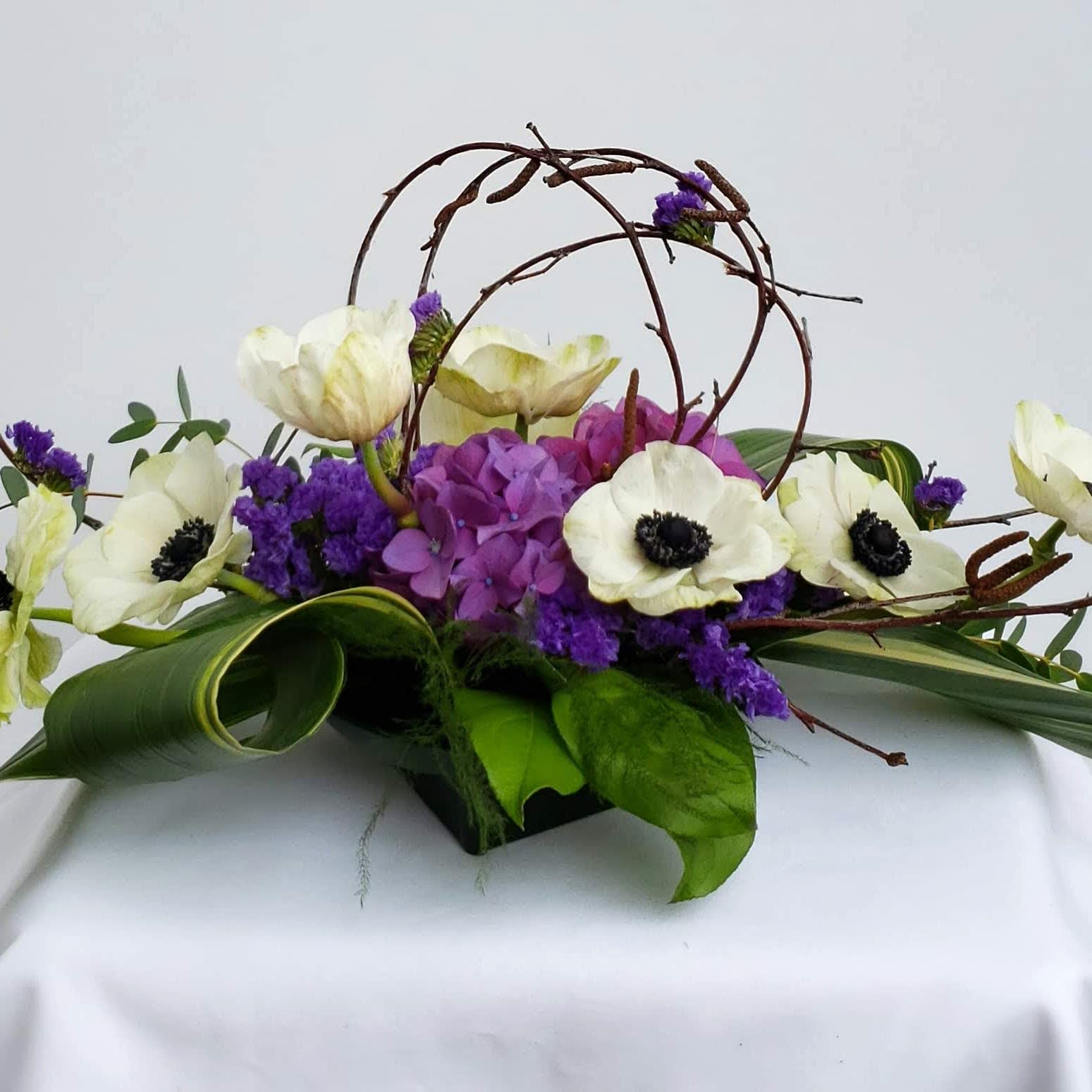 Get Wallpaper Unforgettable Anemone Flower Arrangement By Specialty Floral Design Desktop Wallpaper
