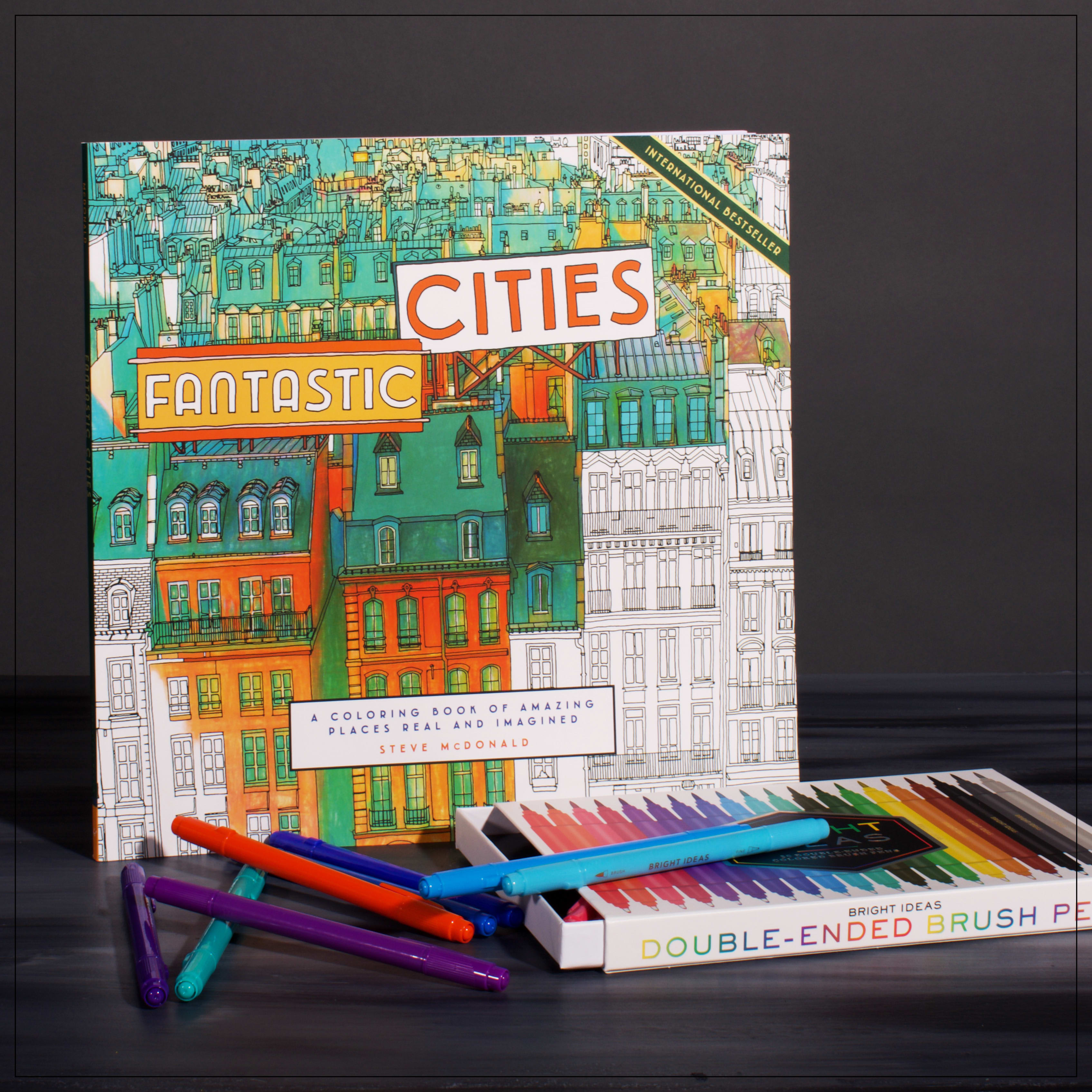 Fantastic Cities Coloring Book In Kansas City Mo Fiddly Fig