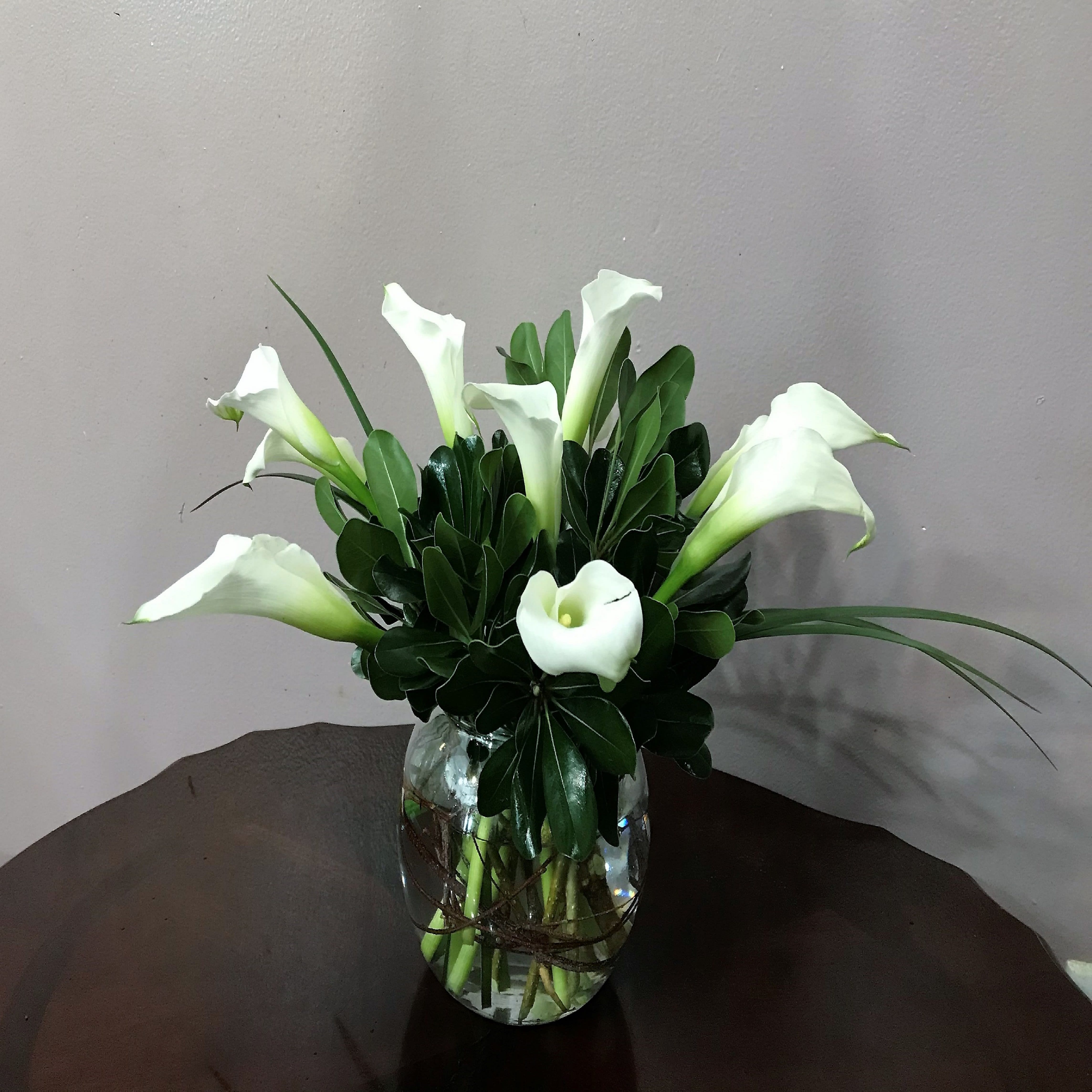Calla Lily Bowl in Zionsville, IN Zionsville Flower Company