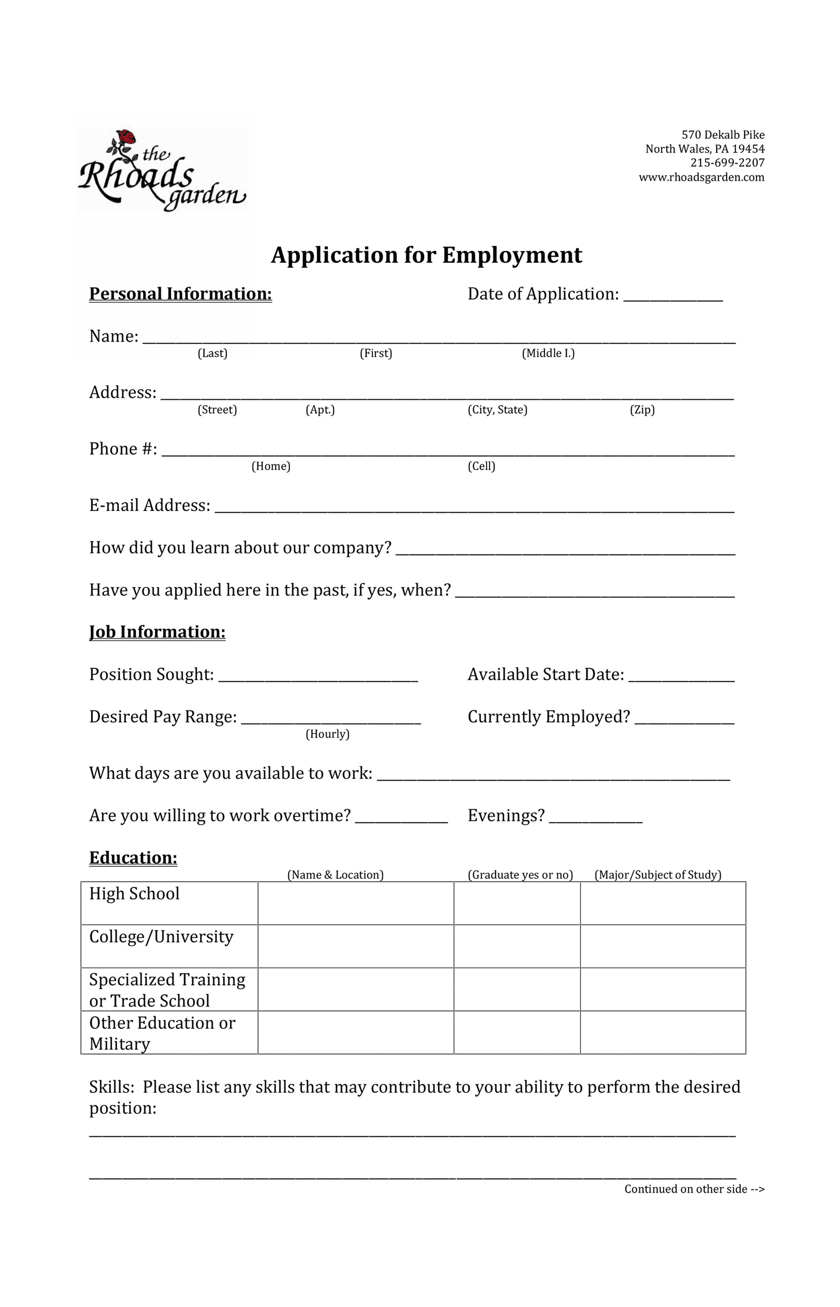 employment the rhoads garden employment app