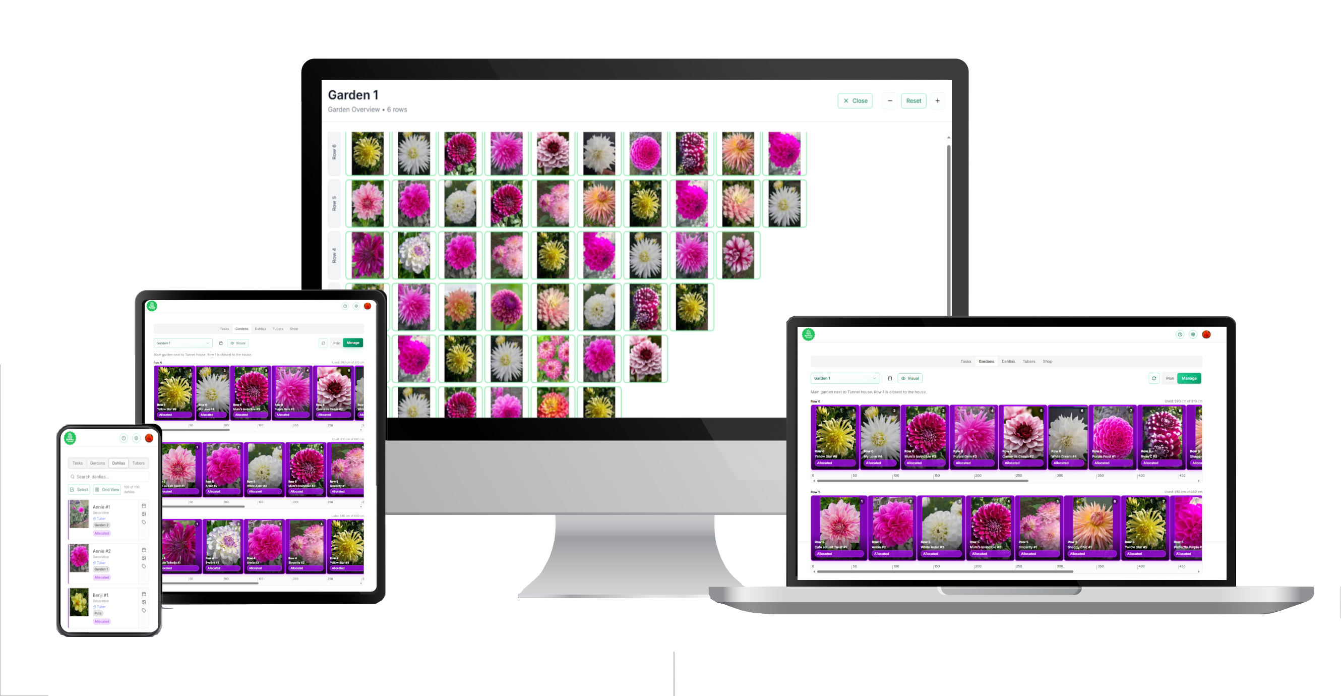 Dahlia Garden Management Dashboard