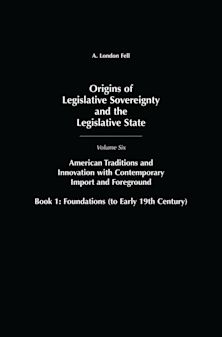 Origins of Legislative Sovereignty and the Legislative State cover