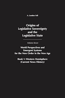 Origins of Legislative Sovereignty and the Legislative State cover