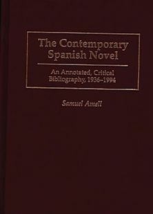 The Contemporary Spanish Novel cover