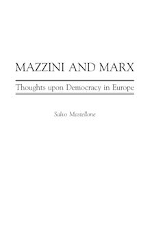 Mazzini and Marx cover