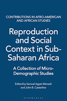 Reproduction and Social Context in Sub-Saharan Africa cover