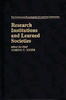 Research Institutions and Learned Societies cover