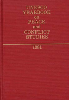 Unesco Yearbook on Peace and Conflict Studies 1981. cover