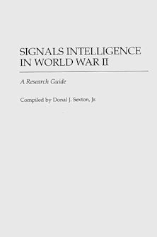 Signals Intelligence in World War II cover