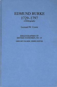 Edmund Burke, 1729-1797 cover