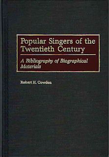 Popular Singers of the Twentieth Century cover