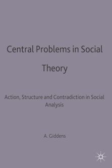 Central Problems in Social Theory cover
