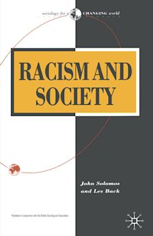 Racism and Society cover