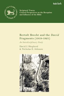 Bertolt Brecht and the David Fragments (1919-1921) cover