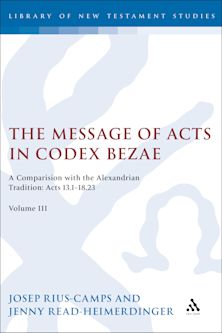 Message of Acts in Codex Bezae cover