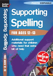Supporting Spelling 12-13 cover