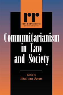Communitarianism in Law and Society cover