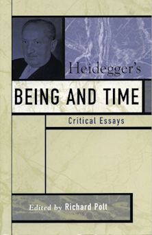 Heidegger's Being and Time cover