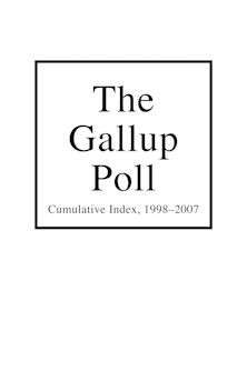 The Gallup Poll Cumulative Index cover