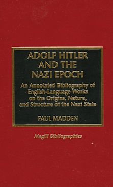 Adolf Hitler and the Nazi Epoch cover
