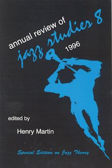Annual Review of Jazz Studies 8: 1996 cover