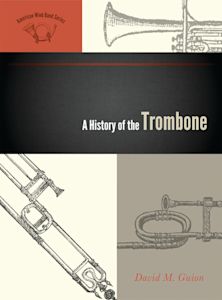 A History of the Trombone cover