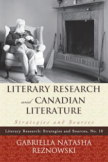 Literary Research and Canadian Literature cover