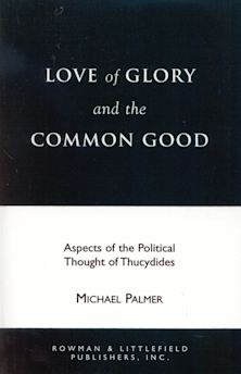 Love of Glory and the Common Good cover