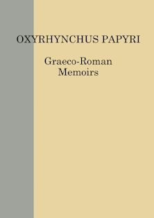 Oxyrhynchus Papyri vol. LXXXVI cover
