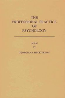 The Professional Practice of Psychology cover