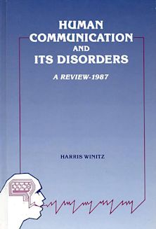 Human Communication and Its Disorders, Volume 1 cover