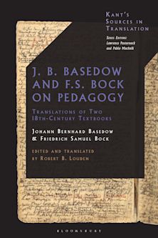 J. B. Basedow and F.S. Bock on Pedagogy cover