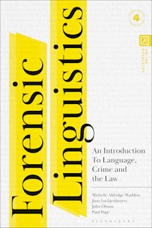 Forensic Linguistics cover
