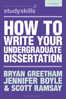 How to Write Your Undergraduate Dissertation cover