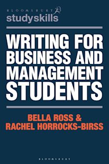Writing for Business and Management Students cover