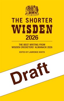 The Shorter Wisden 2026 cover