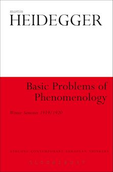 Basic Problems of Phenomenology cover